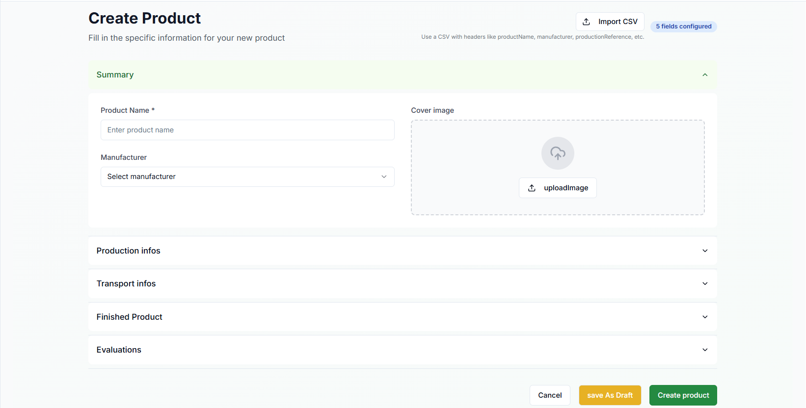 Step 1: Upload your product data
